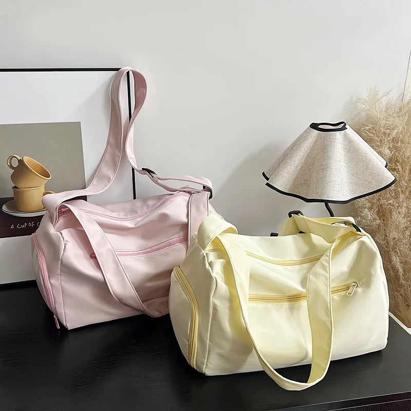 2025 Large capacity Travel Tote Bags for Women nylon Shoulder Messenger Bag Sports Yoga Satchels Fashion Woman Handbag