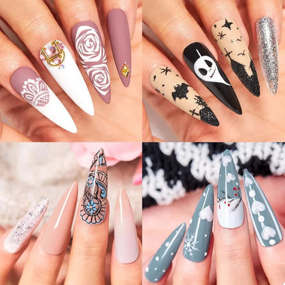 6PCS/SET Glitter Bright Pink Peach Gel Nail Polish Kit Spring Colorful Semi Permanent Soak Off Art UV Gel Varnish For Manicure