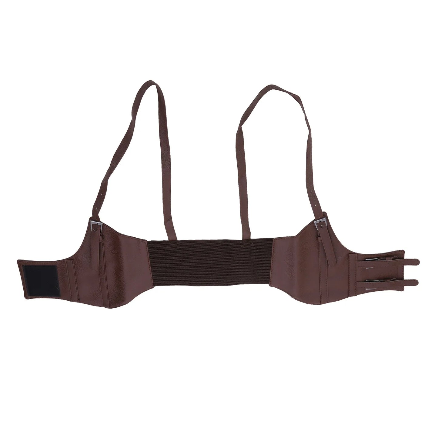 Women's Waist Belt Underbust Corset PU Leather Adjustable Punk Cummerbund Corset Wide Belts Dress Costume Waistband Cincher 1PC