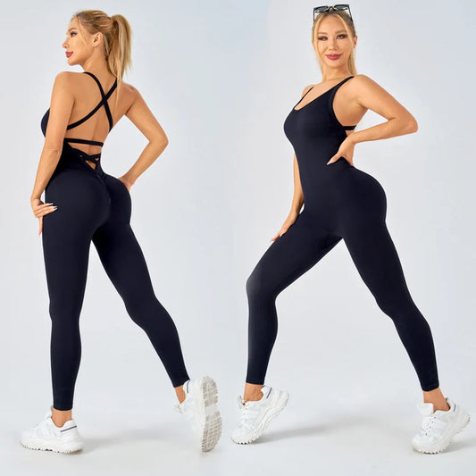 Seamless Sculpting Bodysuit Sportswear Woman Gym Jumpsuits Sport Woman Clothing Yoga Clothes Fitness Women Sports Leggings