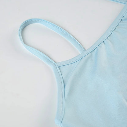 HEYounGIRL Boho Chic Spaghetti Strap Mini Dress Summer Y2K Floral Print Women Sexy Bodycon Dresses Beach Vacation Style Outfits