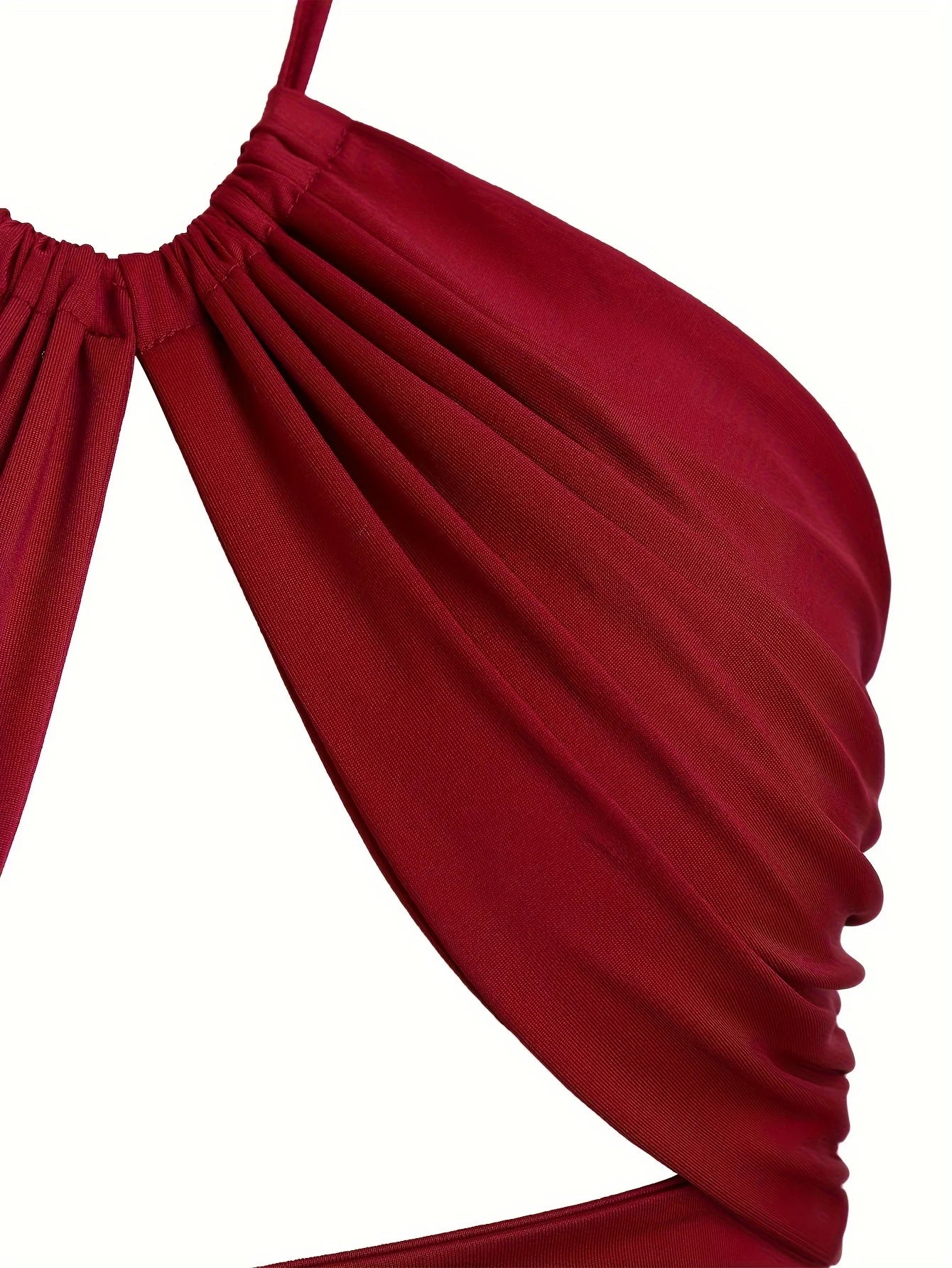 Europe and the United States solid color hanging neck small tube top hollowed out umbilical slim hot girl suspender vest