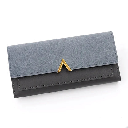 Long Purses For Women Wallet New Fashion Long Coin Purse Card Holder Small Ladies Wallet Female Hasp Mini Clutch billetera bolas gray CHINA