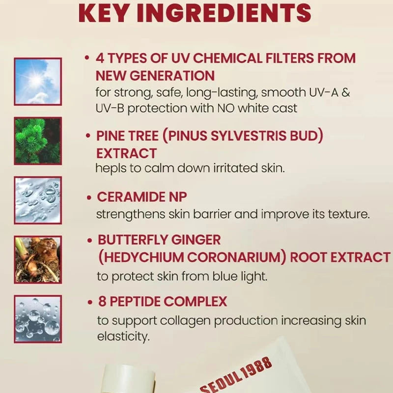 Seoul 1988 100ml Retinal Serum Brand Ginseng Eye Cream Closed Comedones Brighten Face Sunscreen Moisturize Korean Care Essence