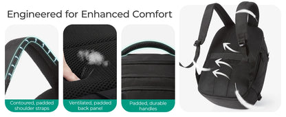 BAGSMART Travel Backpack Flight Approved 30L Lightweight Backpack for Men Women Waterproof Travel Bag with USB Charging Port