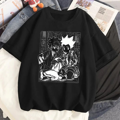 Hunter X Hunter T-shirt Women Kawaii Harajuku Aesthetic Anime Breathable Gothic T-shirt Comfortable Aesthetic Anime Grunge Punk