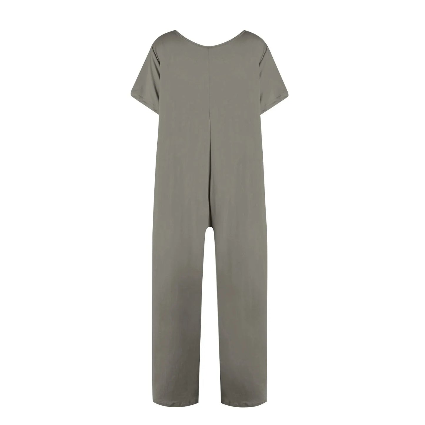 jumpsuit women Fashion Casual Short Sleeve Jumpsuits Loose and comfortable Pullover bodysuit With Pockets trend monos largos Badiee Stylez