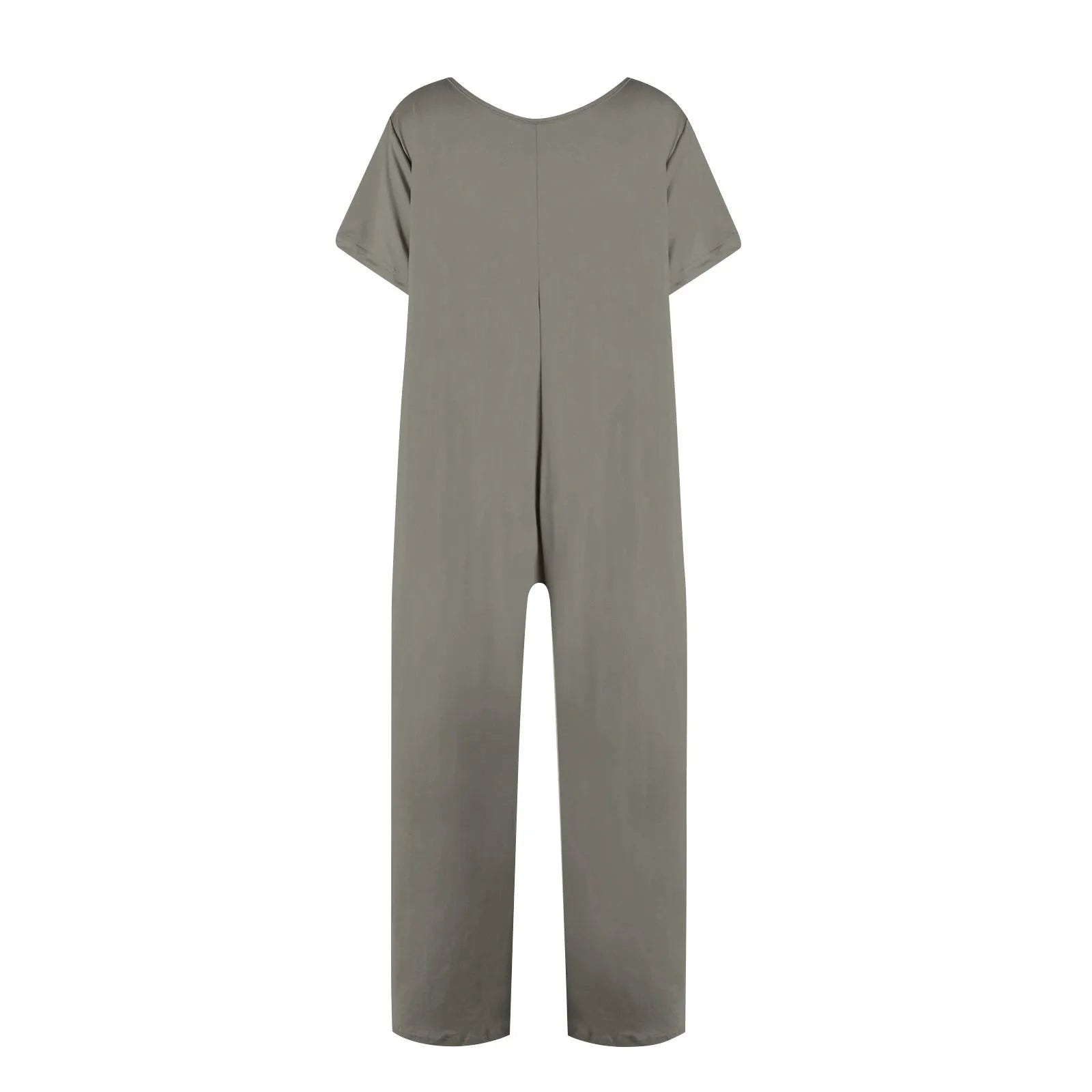 jumpsuit women Fashion Casual Short Sleeve Jumpsuits Loose and comfortable Pullover bodysuit With Pockets trend monos largos Badiee Stylez