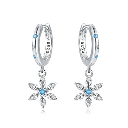 Earrings For Women Silver 925 Fashion Butterfly Snowflake Earrings Cubic Zircon Ear Studs Silver 925 Original Jewelry Gifts