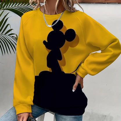 Mickey Mouse Print Women Hoodies Sweatshirts Streetwear Cute Oversized Hoodies Pullover Cropped Hoodies Females Y2k ANZ5JZ0206