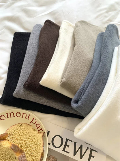 2025 Women Turtleneck Knitted Pullovers Solid Sweater Harajuku Korean Soft Warm Knitwear Autumn Winter Fashion Slim Jumpers Tops Badiee Stylez