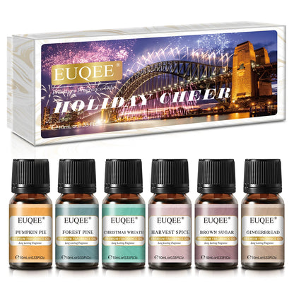 EUQEE 10ML Men's Fragrance Oil For Car Diffuser,Making Candle Leather Forest Pine Coffee Cake Cedarwood Bay Rum 1pcs/3pcs/6pcs - Badiee Stylez
