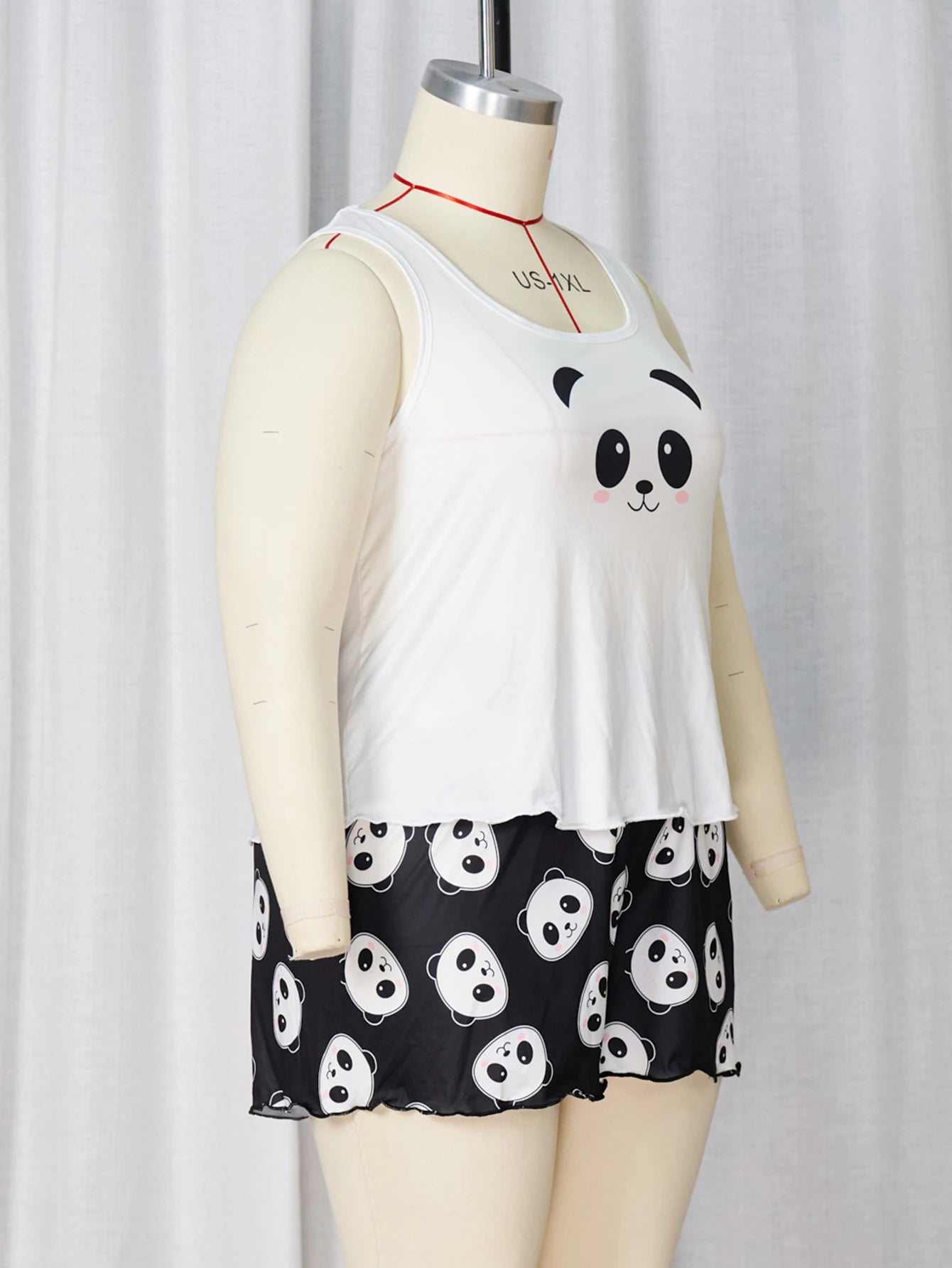 Suspender shorts pajamas large size pajamas large size pajamas milk silk women's pajamas women's home clothes suspender pa