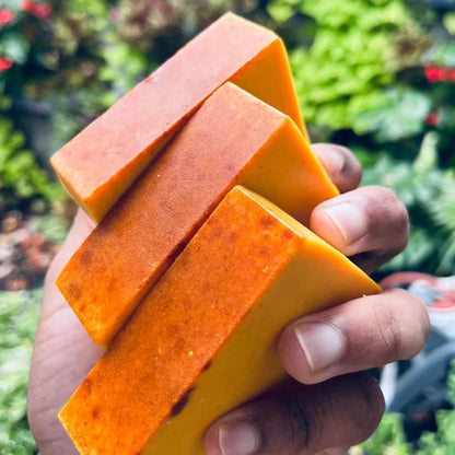100g Turmeric Hand Made Soap, Lemon Kojic Acid Soap, Shower and Facial Soap Badiee Stylez