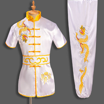 Men Women Chinese Traditional Dragon Wushu Uniform Kung Fu Clothing Set Martial Arts Uniform Tai Chi Kleding Taoist Shaolin Badiee Stylez