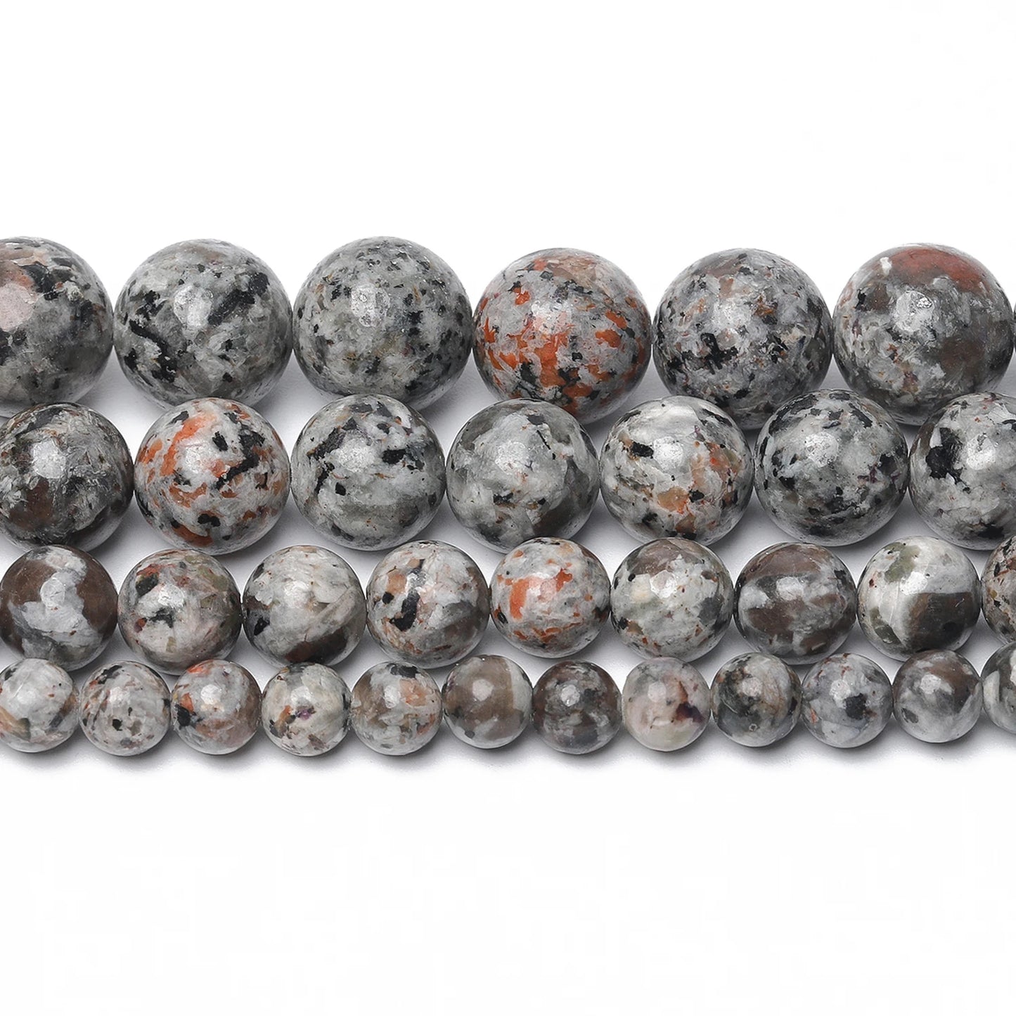 4-12mm AA Yooperlite Natural Flame Stone Beads Round Spacer Beads For Jewelry Making Supplies Diy Charms Bracelets Accessories