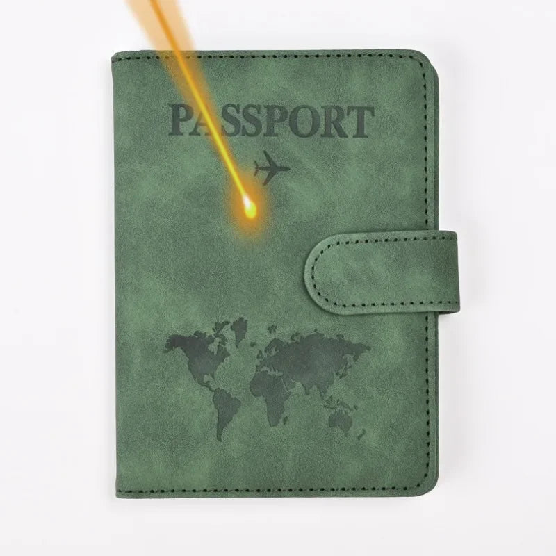 Custom Passport Cover Monogrammed Engraved Name Passport Cover Case Holder Wedding Bridesmaid Groomsman Gift Passport Wallet green