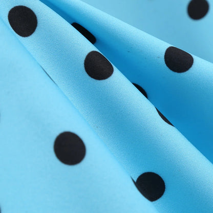 Woman Retro Dresses Audrey Hepburn 1950s 60s Rockabilly Polka Dot Printed Bowknot Pinup Ball Gown Party Dress Robe Vestidos