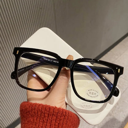 Transparent Computer Glasses Frame Women Men Anti Blue Light Round Glasses Blackout Glasses Optical Glasses Lenses Badiee Stylez