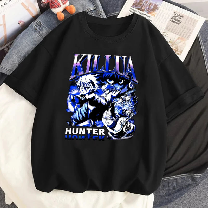 Hunter X Hunter T-shirt Women Kawaii Harajuku Aesthetic Anime Breathable Gothic T-shirt Comfortable Aesthetic Anime Grunge Punk
