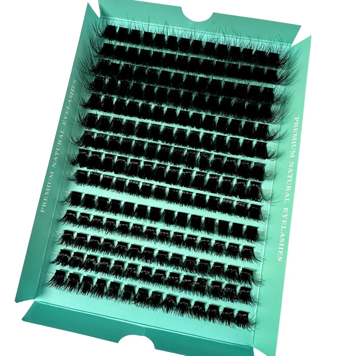 1boxes196/280 Cluster Lashes 5D Fluffy Thick Eyelash Extension D Volume Mixed 8-20MM Tray Faux Mink Lashes Lash Extension Makeup