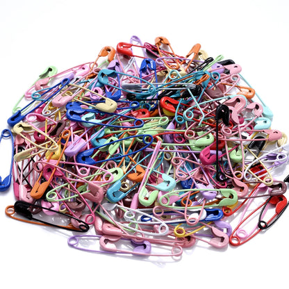 30pcs 6x30mm Colorful High Quality Safety Pins Paper Clip DIY Sewing Tools Metal Needles Large Safety Pin Brooch Accessories 20