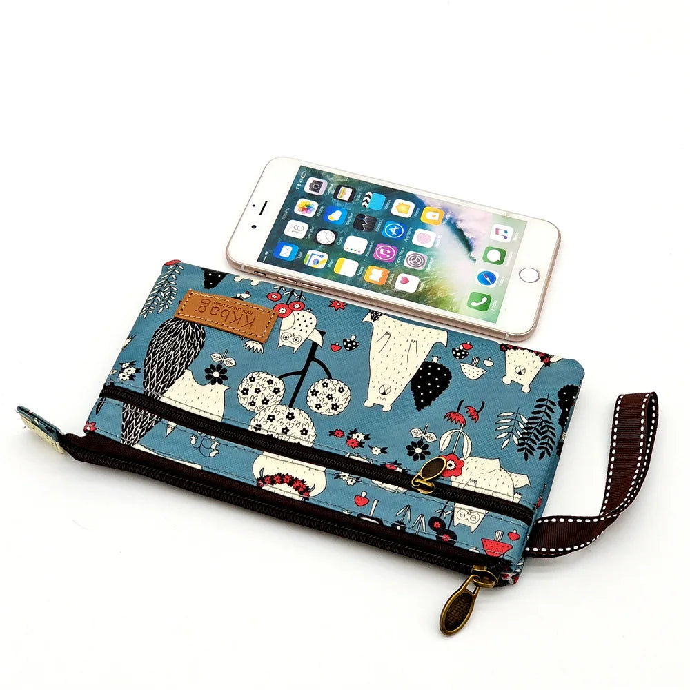 Polyester Waterproof Women's Coin Bag Ladies Organizer Wallet Female Phone Purse Money Pouch Clutch Handbag Carteira for Girls