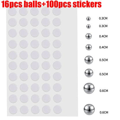 Stainless Steel Fake Nose Ring Sticker Non Piercied Lip Nails Ear Stud for Women Men Pack Fake Eyebrow Lip Piercing Body Jewelry Badiee Stylez