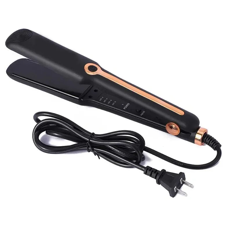 Tinsol 2-in-1 Hair Straightener Curling Iron Ceramic Plate Negative Ion Wide Plate Temperature Adjustable Hair Straightener