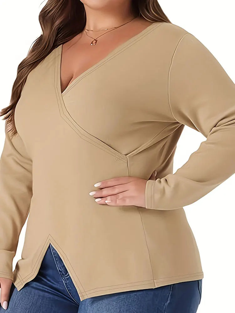 Women's Large Knitted Casual Sweater Comfortable Oversized Knitwear for Ladies Fashionable Loose Fit Sweater