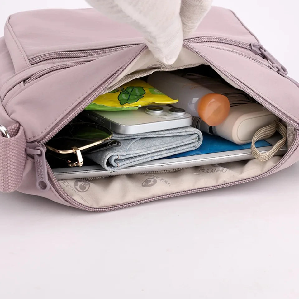 Just Hold A Lot Waterproof Nylon Shoulder Crossbody Bags for Women Messenger Travel Daily Use Bags Suitable for Mothers Shopping
