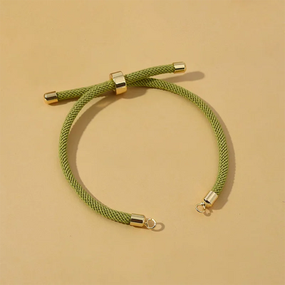 10Pcs Twisted Nylon Cords Bracelet Adjustable Extension Tail Chain Connector For DIY Handmade Jewelry Making Accessories Color 5