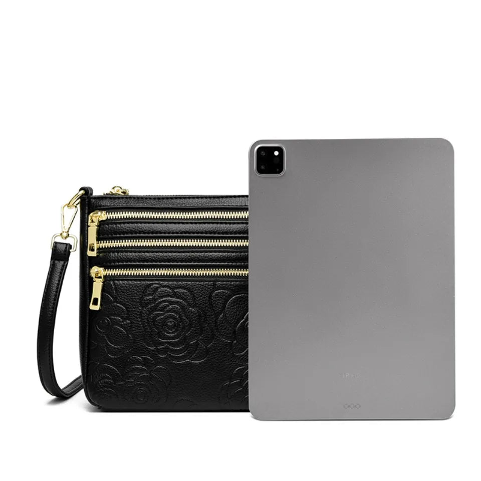 Three Zippers Design Crossbody Bags for Women Soft Leather Handbags High Quality Shoulder Bag Bolsa Women Messenger Bags Sac