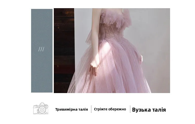 Princ Sle Wedding Dr Puffy Skirt Sweet Sle mid Waist Polyester Fiber Long Skirt No Sve Birthday Par aduation... Badiee Stylez