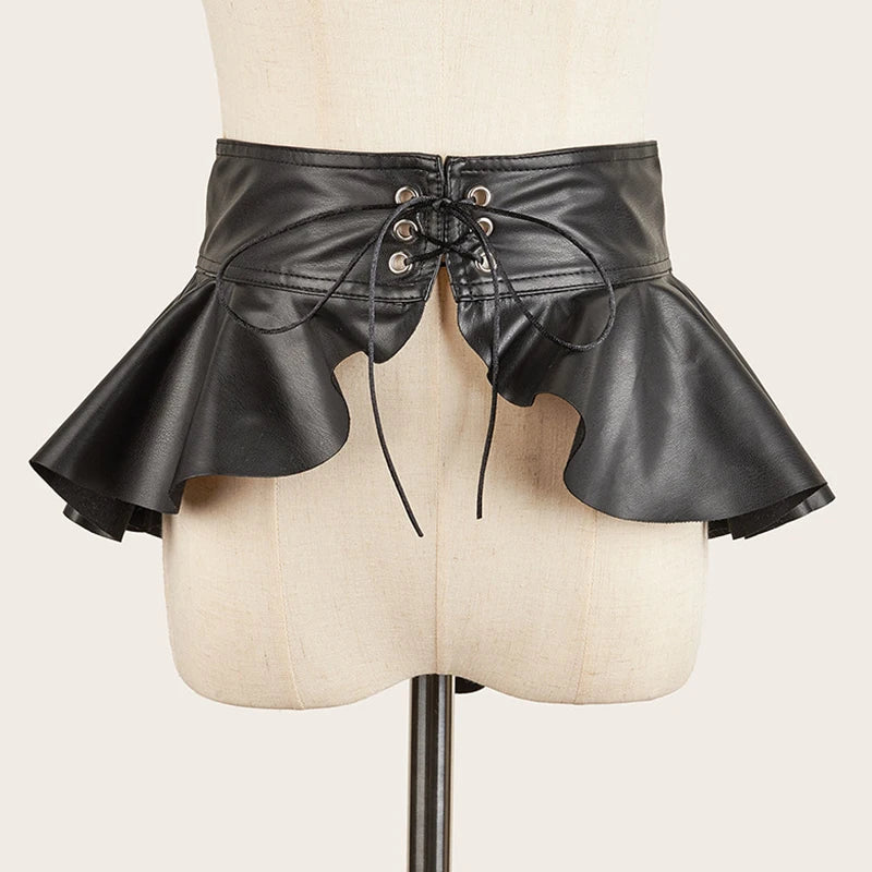 Designer Belts For Women High Quality Punk Style Slimming Black Corset Belt For Skirt Y2K Cummerbunds Female Waistband Badiee Stylez