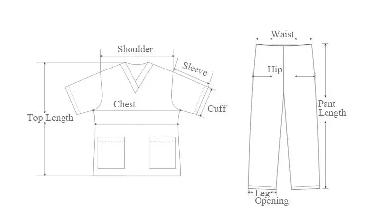 Men Scrubs Suit Plug Size Medical Uniforms V Neck Scrub Top Short Sleeve Pure Cotton Medical Pants Loose Nursing Workwear Doctor Badiee Stylez