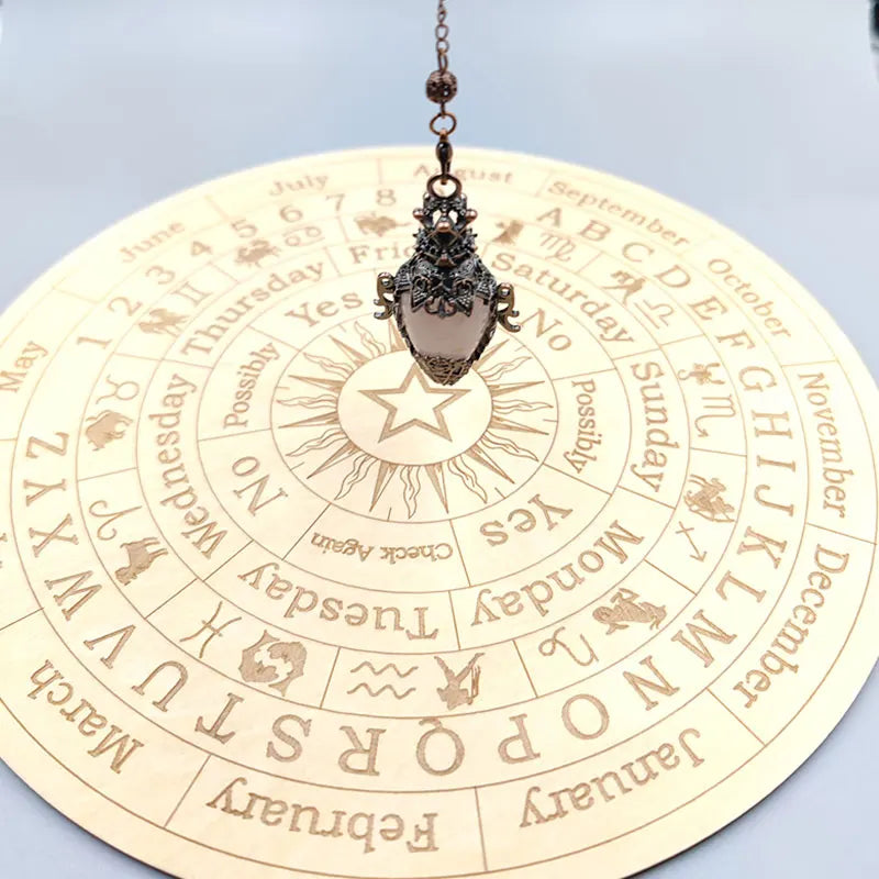 Healing Natural Stone Crystal Pendulums for Divination Black Obsidian Pendant Quartz Pendulum Dowsing Spiritual Pendulos X202