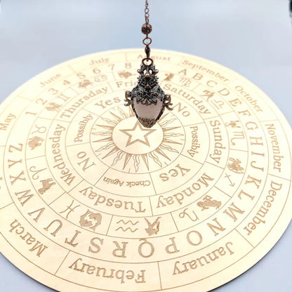 Healing Natural Stone Crystal Pendulums for Divination Black Obsidian Pendant Quartz Pendulum Dowsing Spiritual Pendulos X202