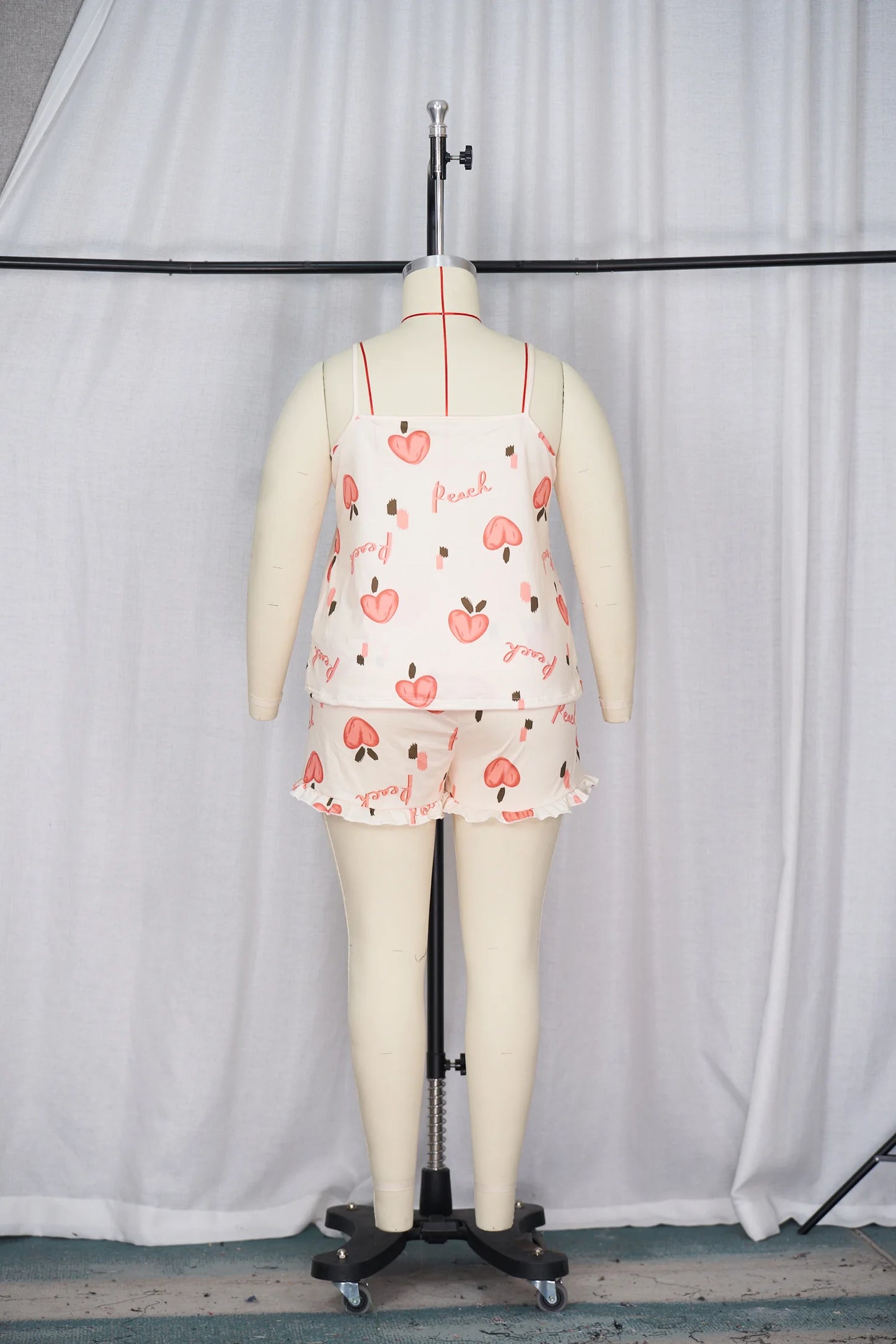 Women's suspender pajama set plus size pajama set 2024 new pajama milk silk pajama sleeveless shorts suspender shorts