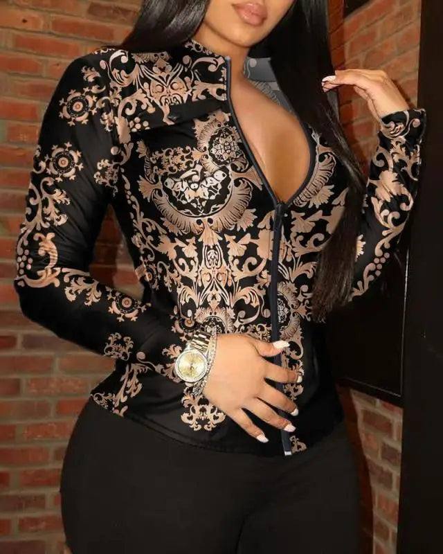 Women's New Fashion Button Pocket Slim Fit V-neck Popular Single Breasted Long Sleeved Versatile Leather Shirt 2025