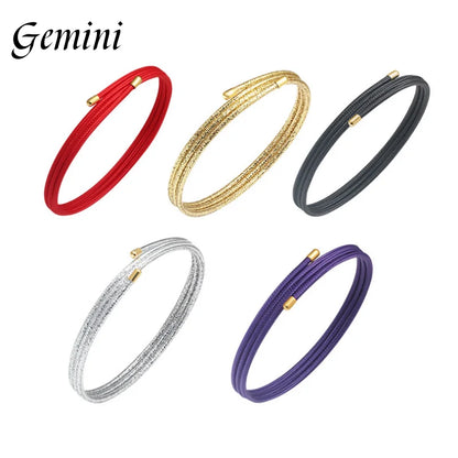5pcs/Lot Multicolor Magnetic Rope 27cm 51cm 58cm Adjustable Magnet Milan Rope Bracelet  Necklace DIY Jewelry Making Accessories Badiee Stylez