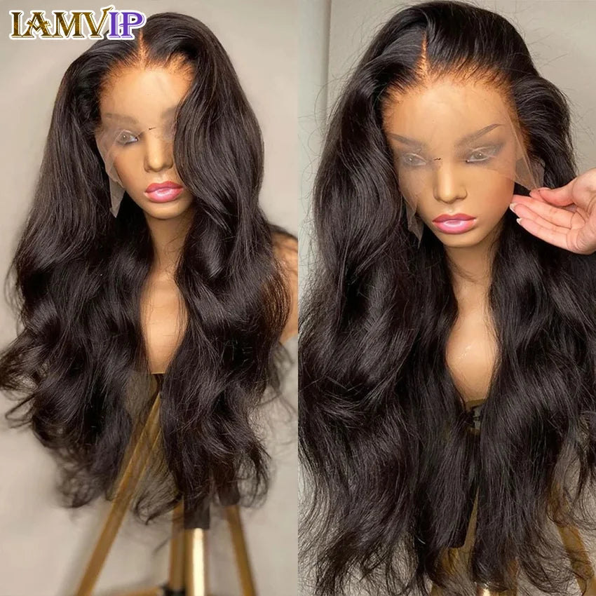 250% 30-36inch Body Wave 13x6 Hd Frontal Human Hair Pre-plucked Lace Brazilian Remy 13x4 Front Wig 4x4 Closure With Hd Full Lace Badiee Stylez