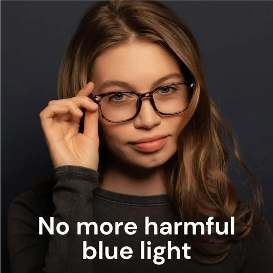 Stylish Blue Light Glasses for Woman - Computer Glasses 99% Blue Light Blocking - Lightweight TR90 Frames - 3 pack Badiee Stylez