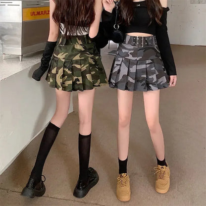Short Mini High Waist Gyaru Skirts for Women Pleated Pleat Quality Modest Premium Aesthetic Stylish Y2k Vintage V Woman Skirt