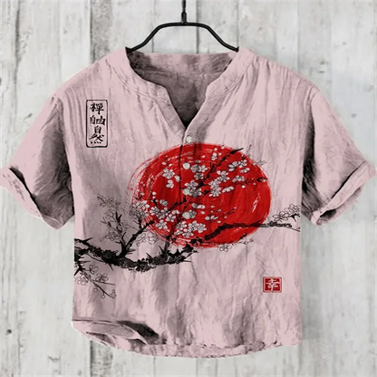 Men's 3D printed men's casual button up long sleeved shirt men's four season top men's 5XL size