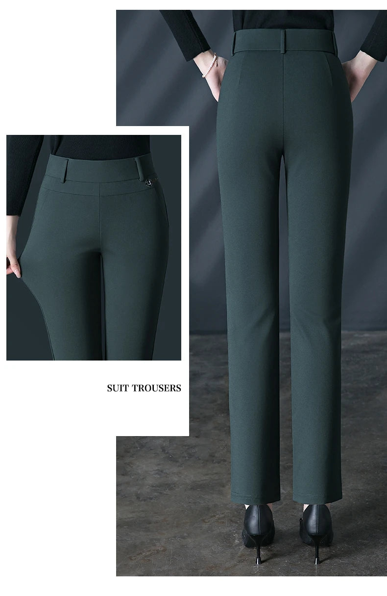 Leggings Women's Autumn and Winter Style High Waist Large Size Tight-fitting High-Elastic Foot Pants Casual Slim Trousers M-6XL