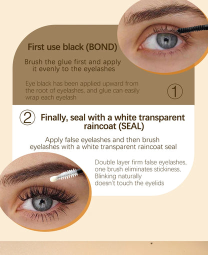 Glue False Eyelashes New Double Heads 2 In 1 Bond and Seal Lash Glue ,Waterproof Long Lasting DIY Cluster Eyelash Glue Cosmetics