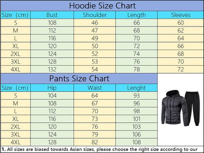 Funny Mens Tracksuit Print Casual Round Dot Zipper Hooded Jacket+Jogging Pants Set Daily Sweatshirt Sports Street Coat Clothing