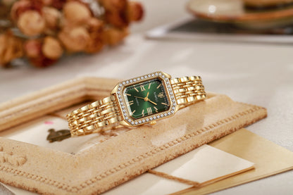 New High-end Luxury Ladies Watches Elegant Diamond Jewelry Quartz Bracelet Wristwatch Gifts for Women 2025 Fashion Dress Watch