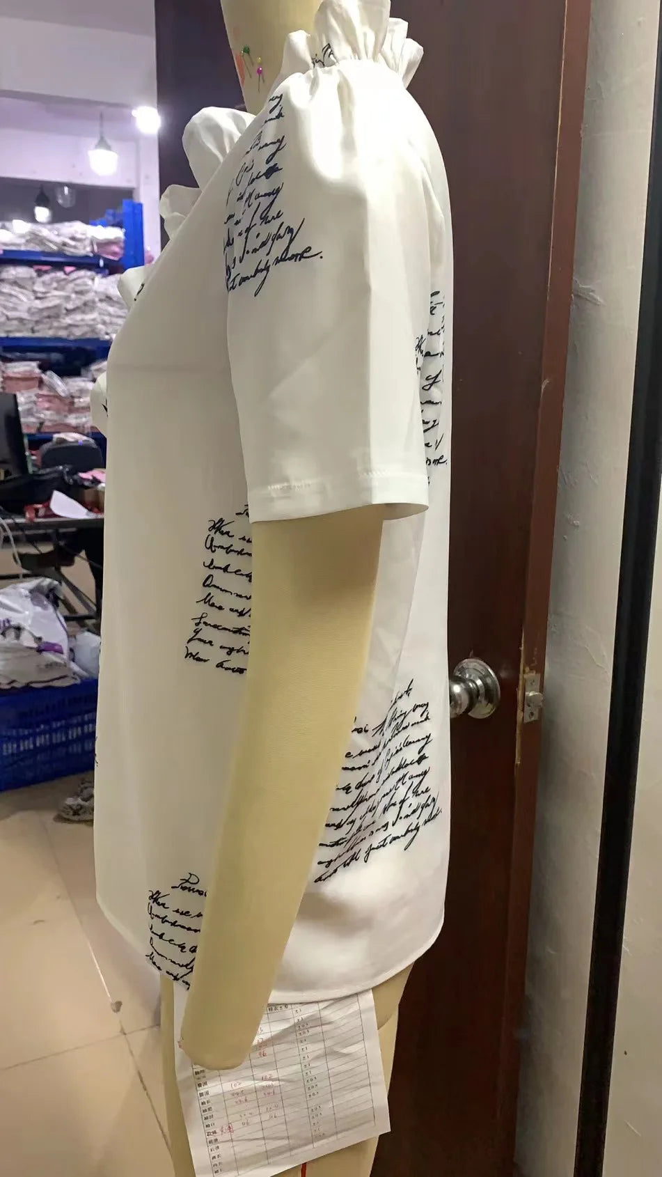 Casual Short Sleeve V-Neck Ruffles Blouses Elegant Office Ladies Shirt Summer Vintage Harajuku Slim Tops Female Boho Tunic Shirt